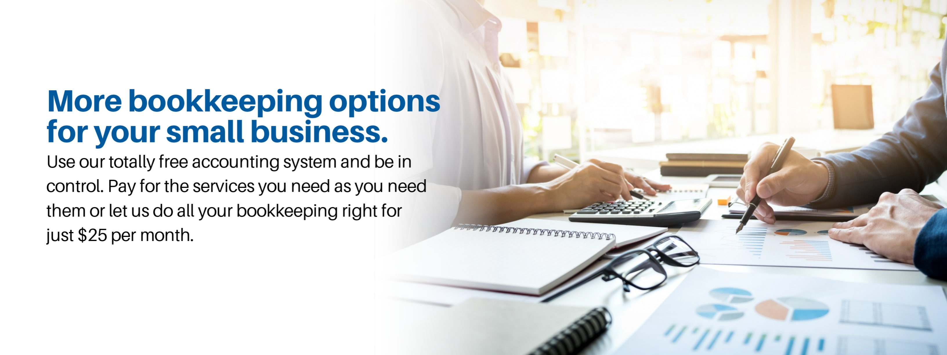 More bookkeeping options for your small business.